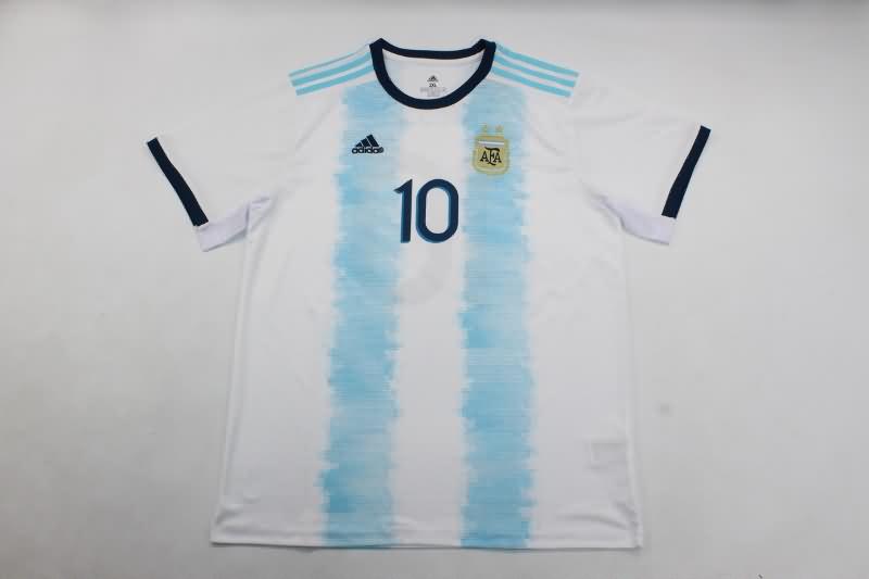 Thailand Quality(AAA) 2019 Argentina Home Retro Soccer Jersey