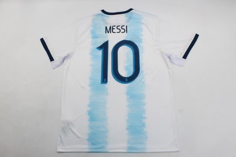 Thailand Quality(AAA) 2019 Argentina Home Retro Soccer Jersey