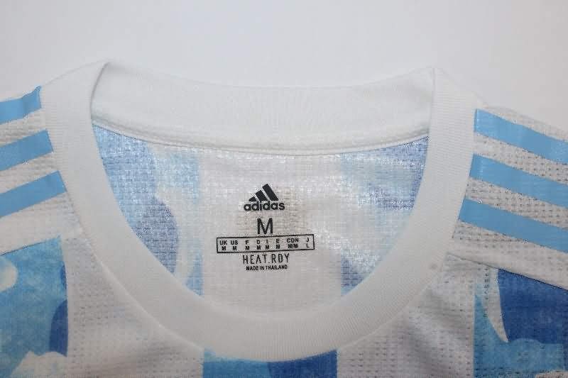 Thailand Quality(AAA) 2021 Argentina Home Retro Soccer Jersey (Player)
