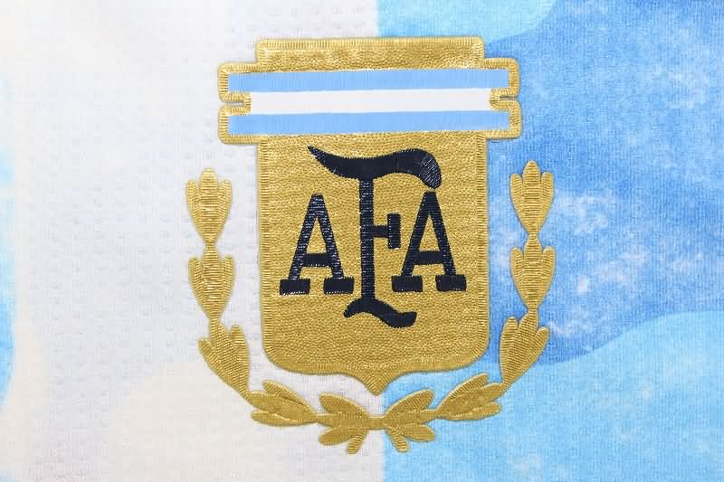Thailand Quality(AAA) 2021 Argentina Home Retro Soccer Jersey (Player)