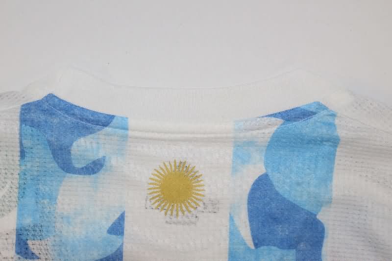 Thailand Quality(AAA) 2021 Argentina Home Retro Soccer Jersey (Player)
