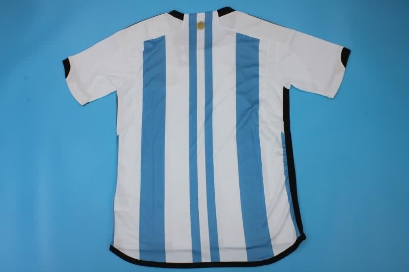 Thailand Quality(AAA) 2022 Argentina Home Retro Soccer Jersey
