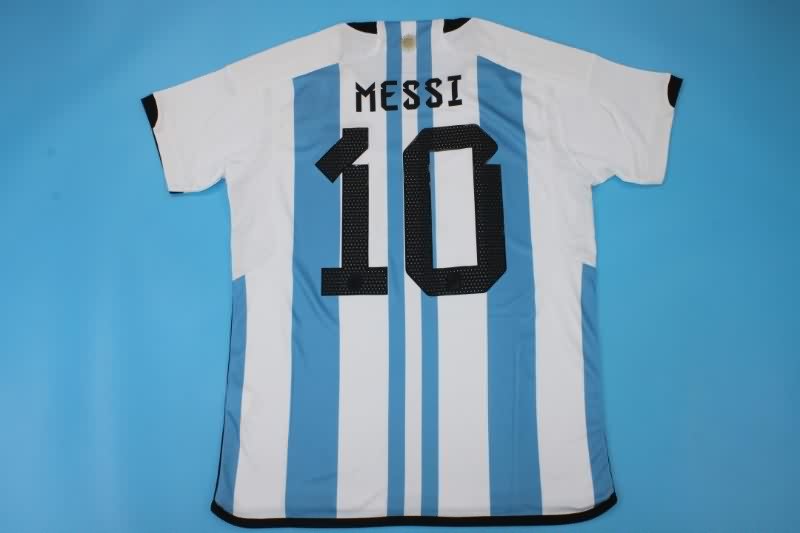 Thailand Quality(AAA) 2022 Argentina Home Retro Soccer Jersey