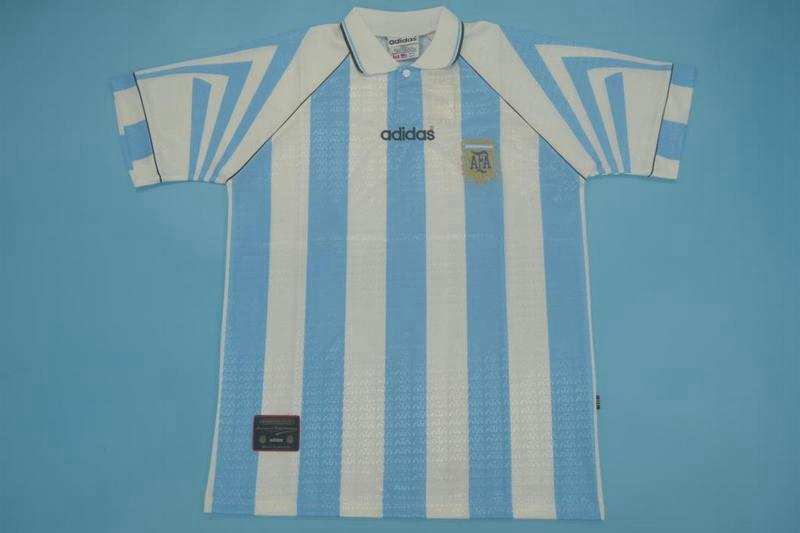 Thailand Quality(AAA) 1996/97 Argentina Home Retro Soccer Jersey