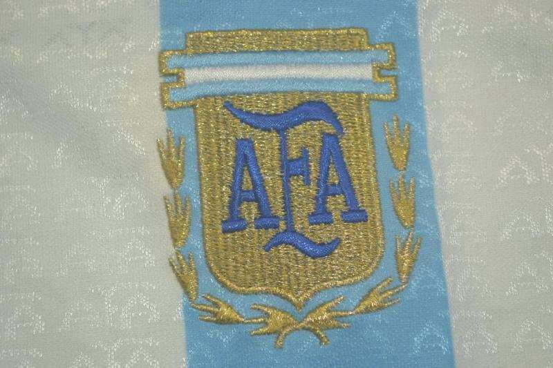 Thailand Quality(AAA) 1996/97 Argentina Home Retro Soccer Jersey