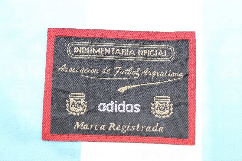 Thailand Quality(AAA) 1996/97 Argentina Home Long Sleeve Retro Soccer Jersey