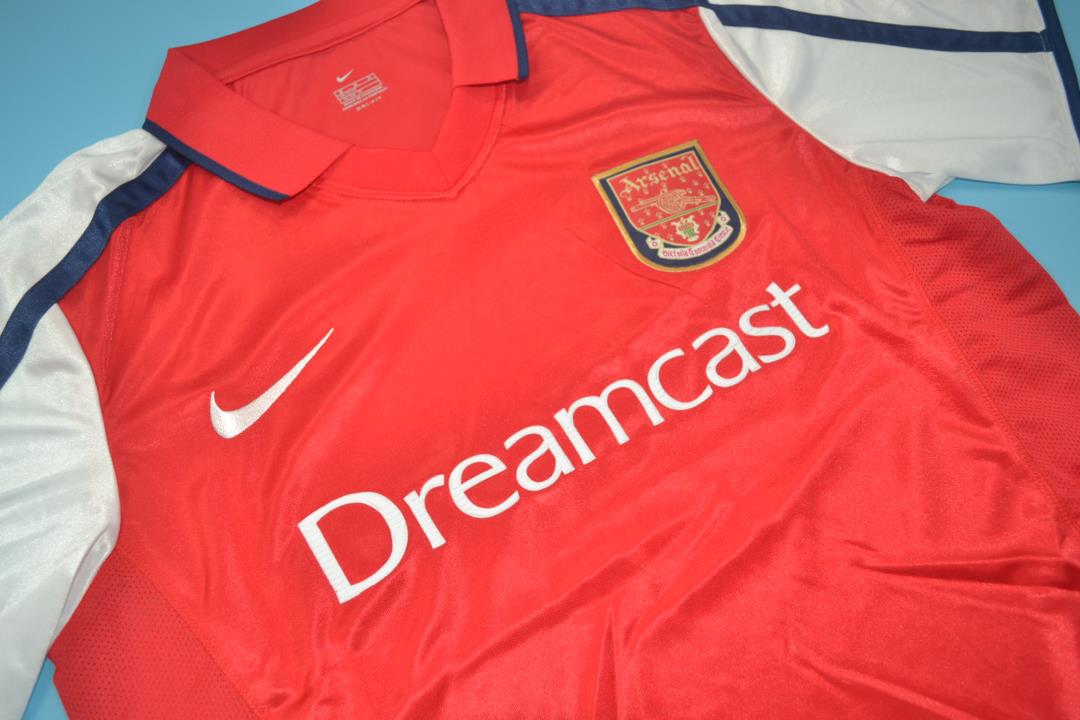 Thailand Quality(AAA) 2000/01 Arsenal Home Retro Soccer Jersey