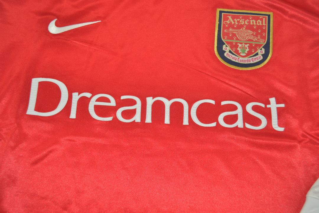 Thailand Quality(AAA) 2000/01 Arsenal Home Retro Soccer Jersey(L/S)