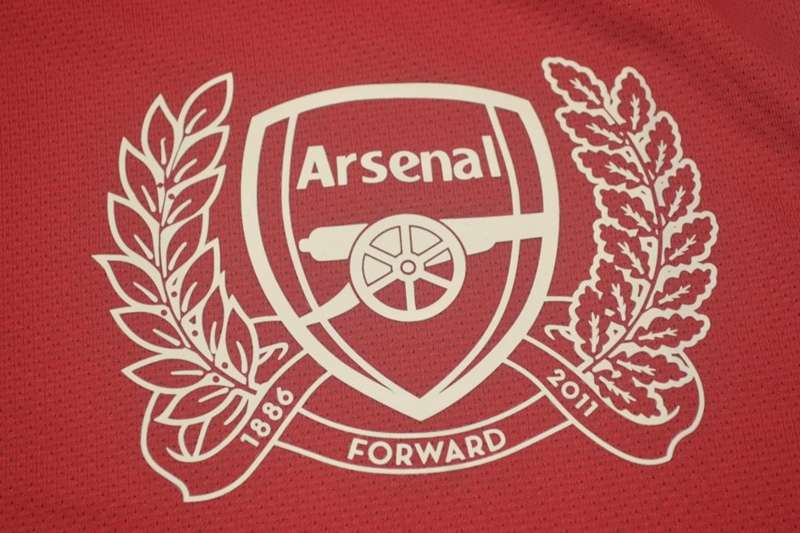 Thailand Quality(AAA) 2011/12 Arsenal Home Retro Soccer Jersey(L/S)