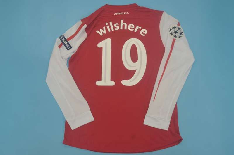 Thailand Quality(AAA) 2011/12 Arsenal Home Retro Soccer Jersey(L/S)