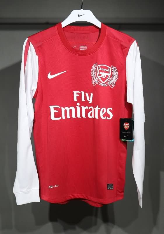 Thailand Quality(AAA) 2011/12 Arsenal Home Long Retro Soccer Jersey (Player)