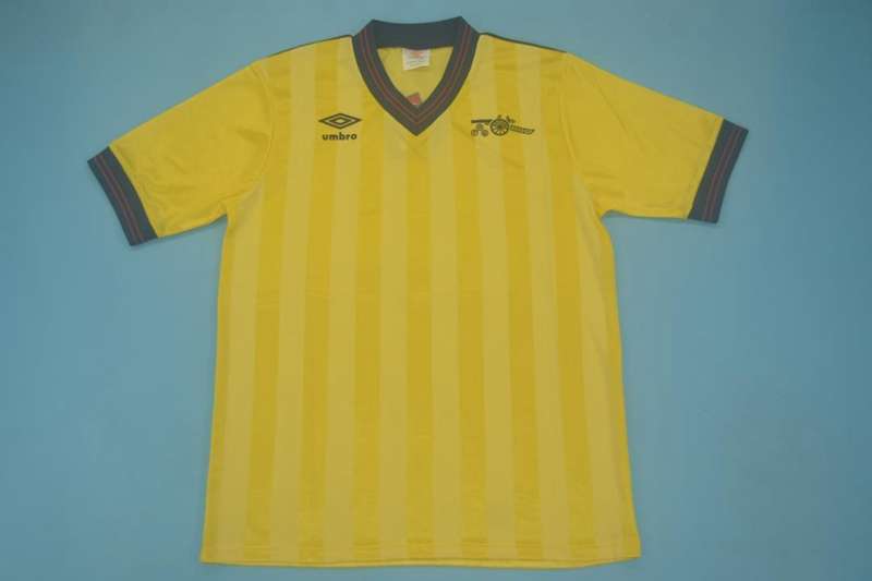 Thailand Quality(AAA) 1984/86 Arsenal Away Retro Soccer Jersey