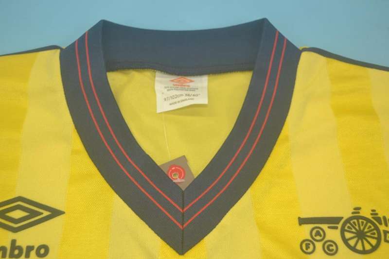 Thailand Quality(AAA) 1984/86 Arsenal Away Retro Soccer Jersey