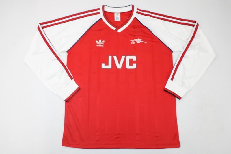 Thailand Quality(AAA) 1988/90 Arsenal Home Long Sleeve Retro Soccer Jersey