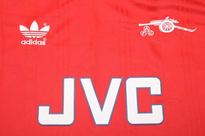 Thailand Quality(AAA) 1988/90 Arsenal Home Long Sleeve Retro Soccer Jersey