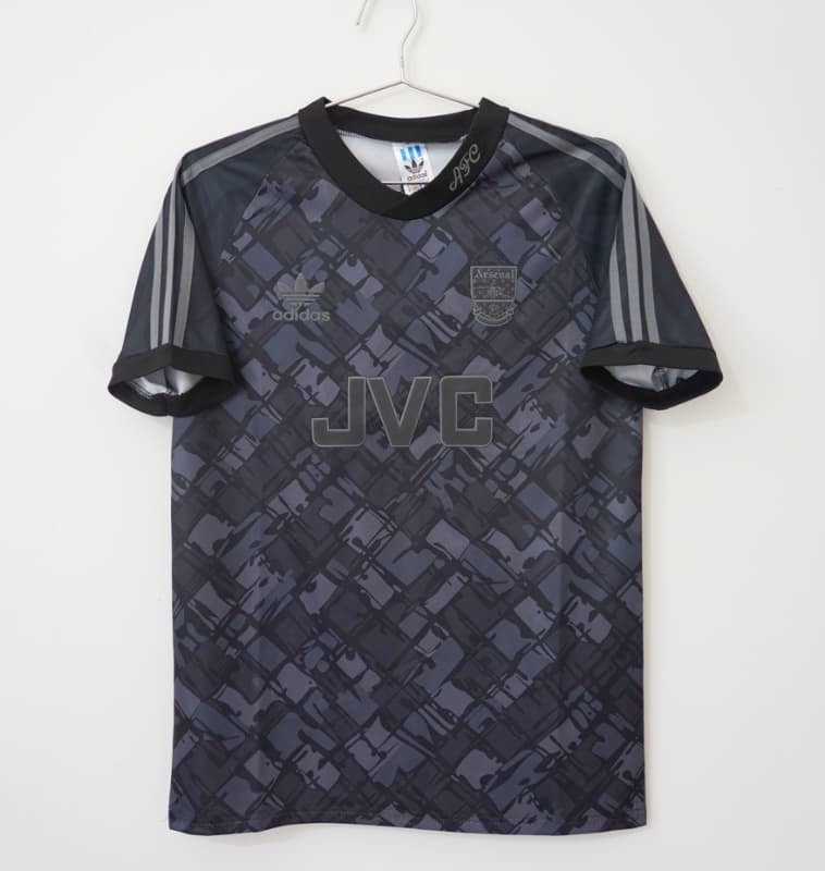 Thailand Quality(AAA) 1990/92 Arsenal Black Retro Soccer Jersey
