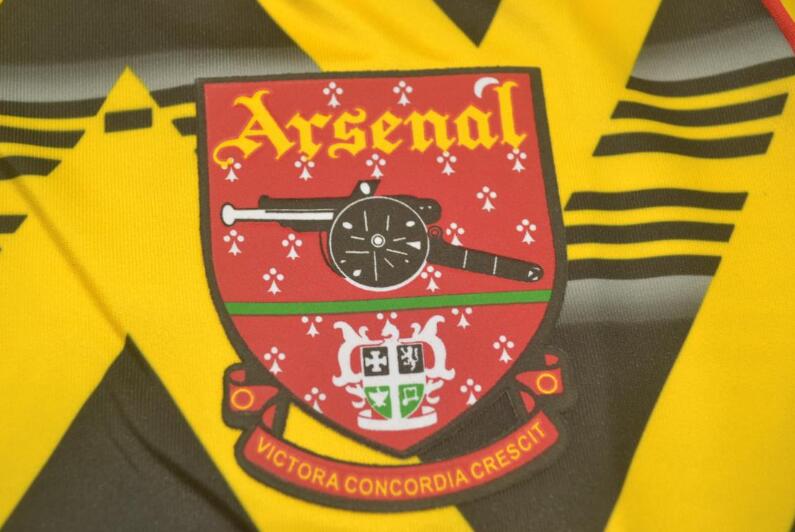 Thailand Quality(AAA) 1991/93 Arsenal Away Retro Soccer Jersey