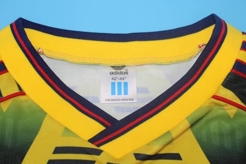 Thailand Quality(AAA) 1991/93 Arsenal Away Long Slevee Retro Soccer Jersey