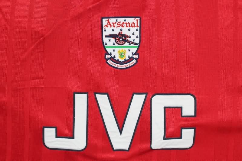 Thailand Quality(AAA) 1992/94 Arsenal Home Retro Long Sleeve Soccer Jersey