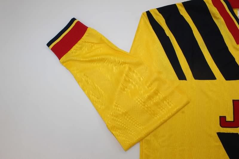 Thailand Quality(AAA) 1993/94 Arsenal Away Retro Long Sleeve Soccer Jersey
