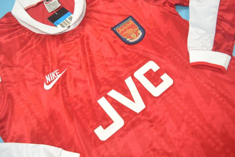 Thailand Quality(AAA) 1994/95 Arsenal Home Retro Soccer Jersey(L/S)