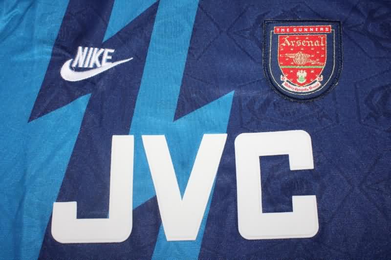 Thailand Quality(AAA) 1995/96 Arsenal Away Long Sleeve Retro Soccer Jersey