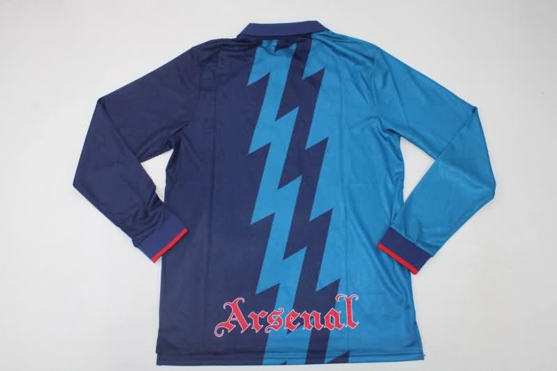 Thailand Quality(AAA) 1995/96 Arsenal Away Long Sleeve Retro Soccer Jersey