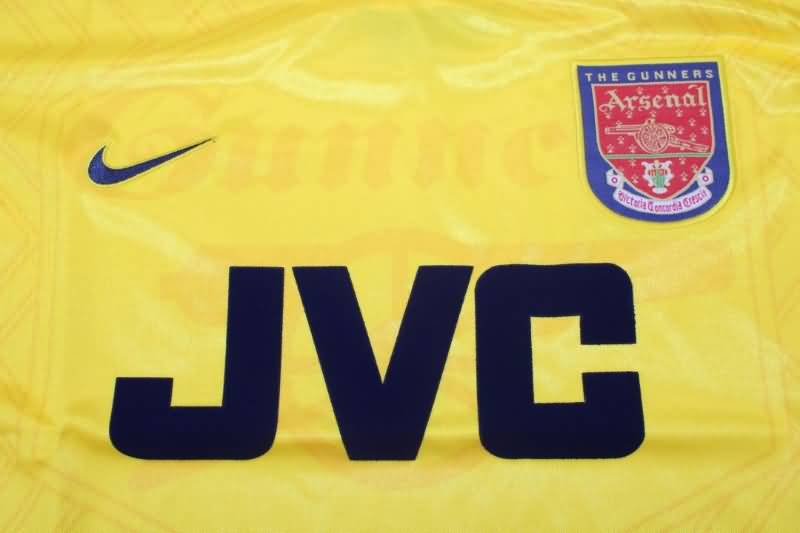 Thailand Quality(AAA) 1996/97 Arsenal Away Retro Soccer Jersey