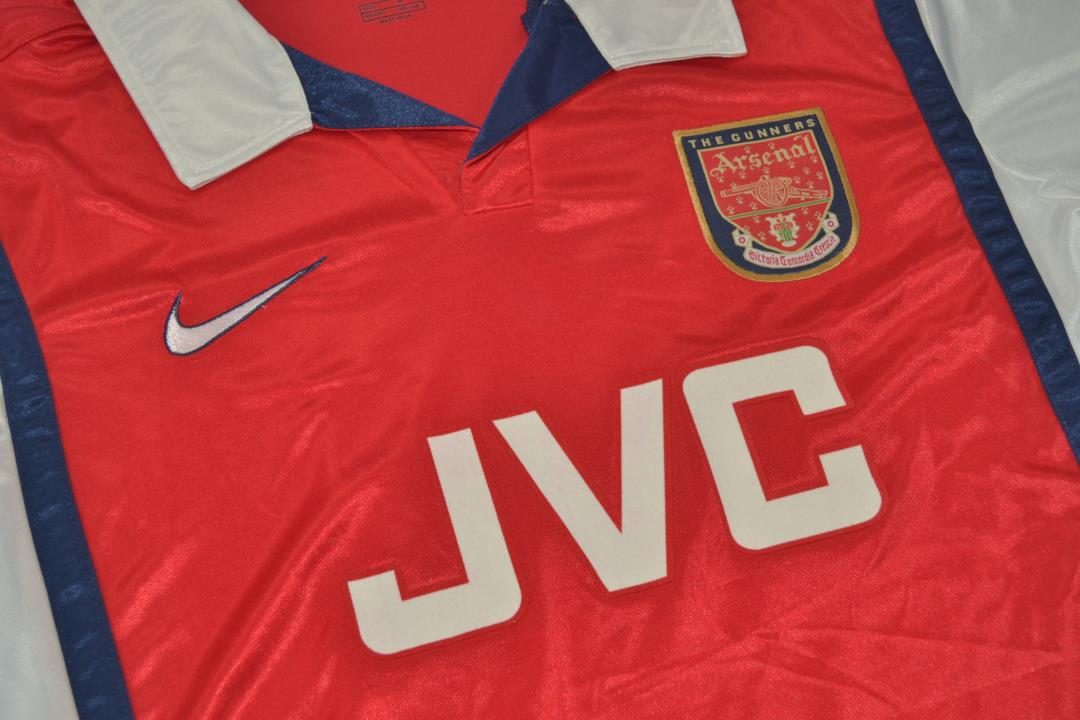 Thailand Quality(AAA) 1998/99 Arsenal Home Retro Soccer Jersey