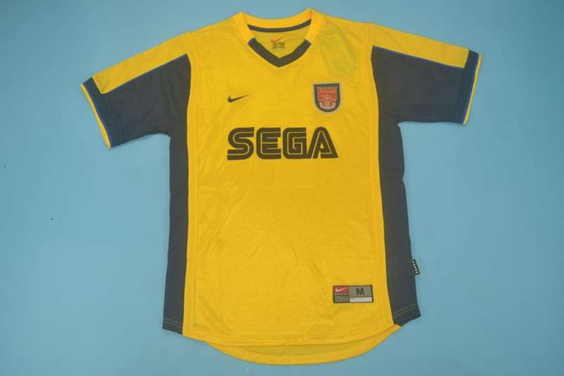 Thailand Quality(AAA) 1999/00 Arsenal Away Retro Soccer Jersey