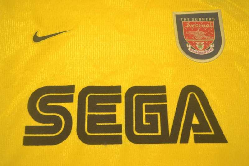 Thailand Quality(AAA) 1999/00 Arsenal Away Retro Soccer Jersey
