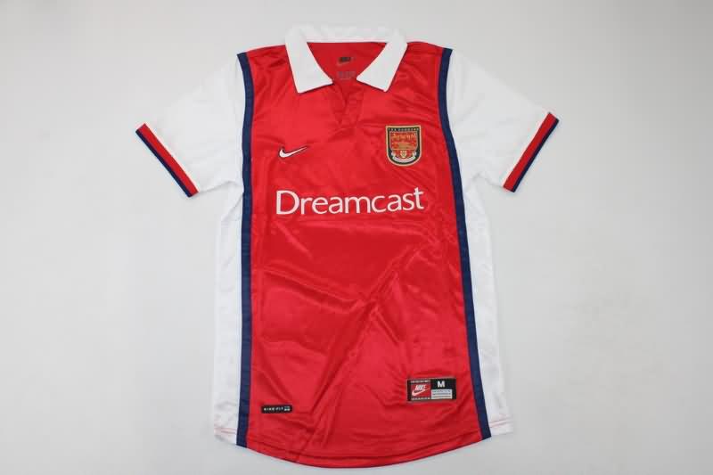 Thailand Quality(AAA) 1999/00 Arsenal Home Retro Soccer Jersey