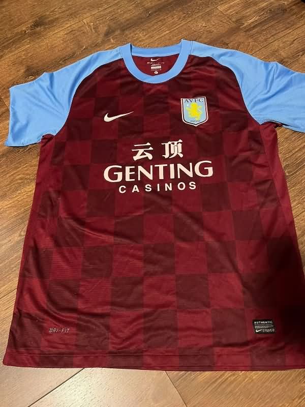 Thailand Quality(AAA) 2011/12 Aston Villa Home Retro Soccer Jersey