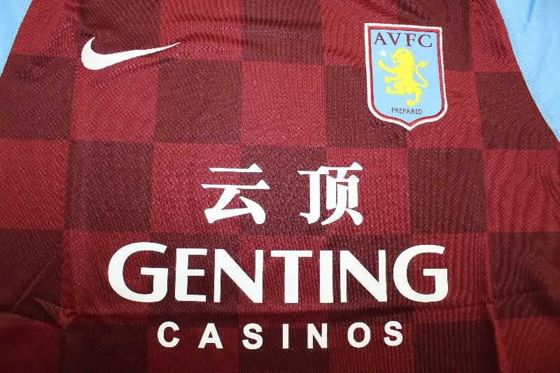 Thailand Quality(AAA) 2011/12 Aston Villa Home Retro Soccer Jersey