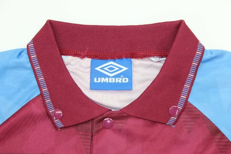 Thailand Quality(AAA) 1990/92 Aston Villa Home Retro Soccer Jersey