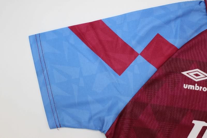 Thailand Quality(AAA) 1990/92 Aston Villa Home Retro Soccer Jersey
