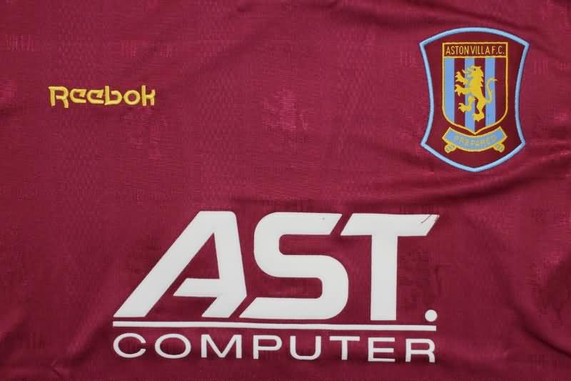 Thailand Quality(AAA) 1995/96 Aston Villa Home Retro Soccer Jersey