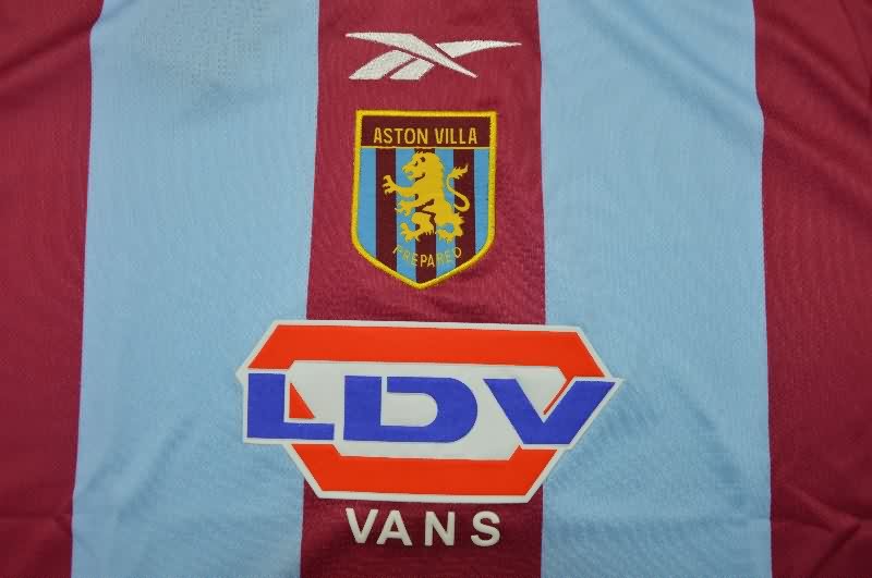 Thailand Quality(AAA) 1999/00 Aston Villa Home Retro Soccer Jersey