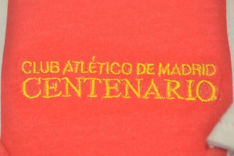 Thailand Quality(AAA) 2002/03 Atletico Madrid Home Retro Soccer Jersey