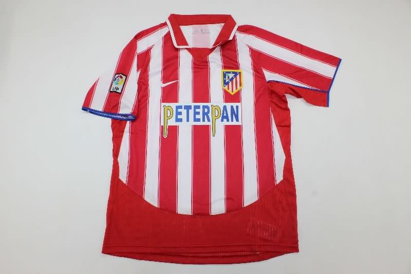 Thailand Quality(AAA) 2003/04 Atletico Madrid Home Retro Soccer Jersey