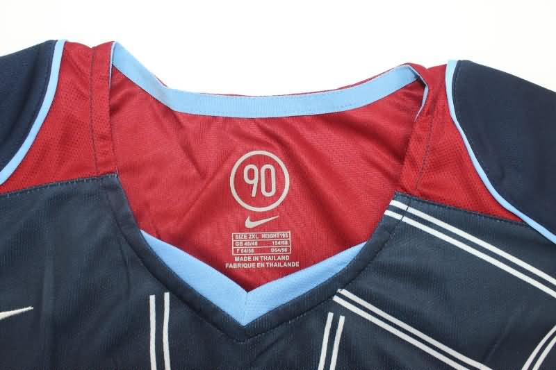 Thailand Quality(AAA) 2004/05 Atletico Madrid Away Long Sleeve Retro Soccer Jersey