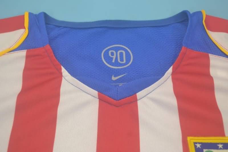 Thailand Quality(AAA) 2004/05 Atletico Madrid Home Retro Soccer Jersey