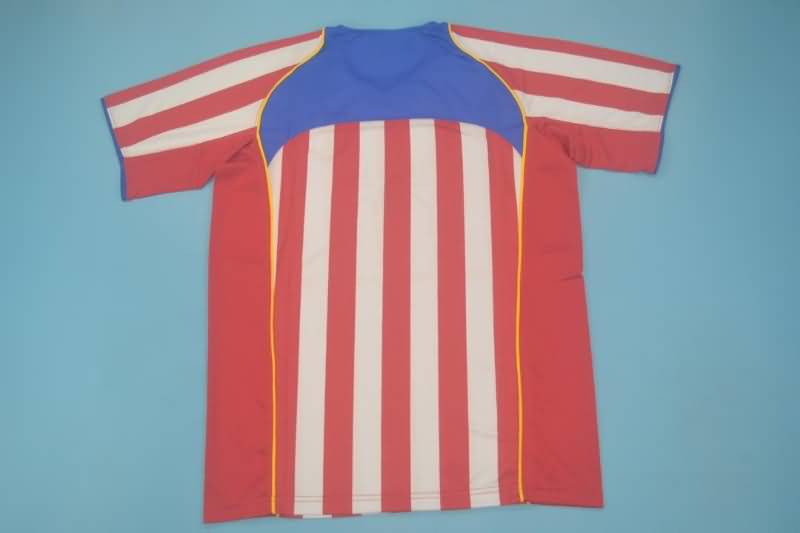 Thailand Quality(AAA) 2004/05 Atletico Madrid Home Retro Soccer Jersey