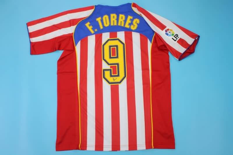 Thailand Quality(AAA) 2004/05 Atletico Madrid Home Retro Soccer Jersey