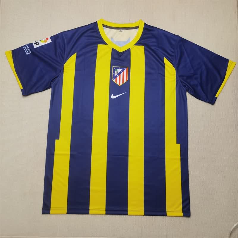 Thailand Quality(AAA) 2005/06 Atletico Madrid Away Retro Soccer Jersey