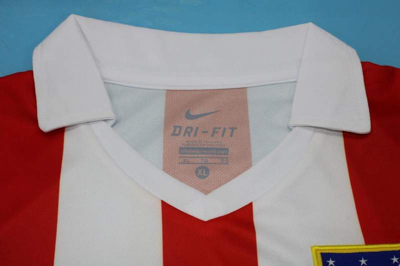 Thailand Quality(AAA) 2010/11 Atletico Madrid Home Retro Soccer Jersey