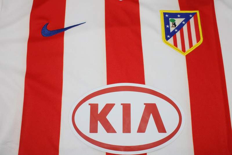 Thailand Quality(AAA) 2010/11 Atletico Madrid Home Retro Soccer Jersey