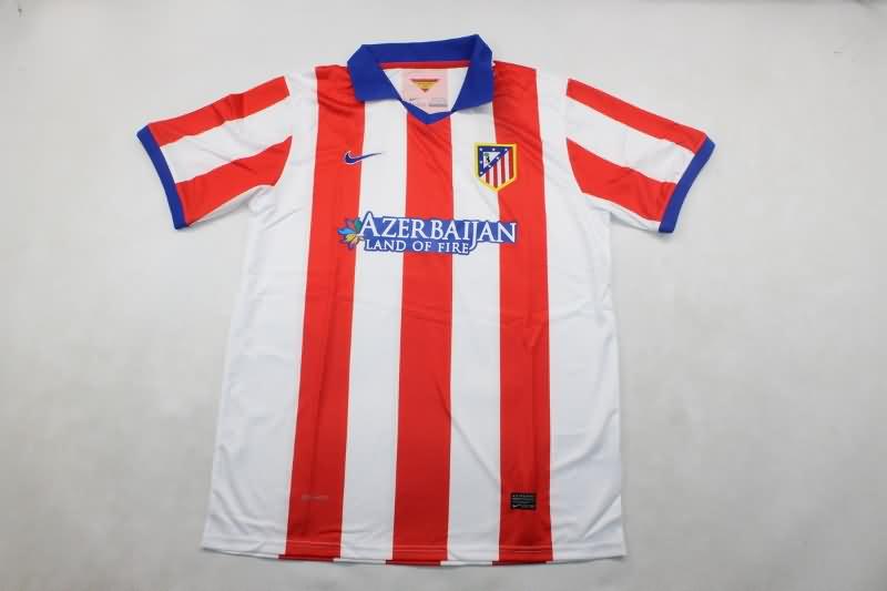 Thailand Quality(AAA) 2014/15 Atletico Madrid Home Retro Soccer Jersey