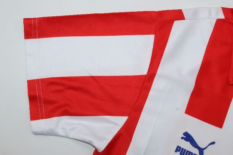 Thailand Quality(AAA) 1987/89 Atletico Madrid Home Retro Soccer Jersey