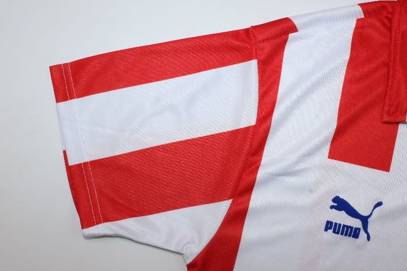 Thailand Quality(AAA) 1991/92 Atletico Madrid Home Retro Soccer Jersey